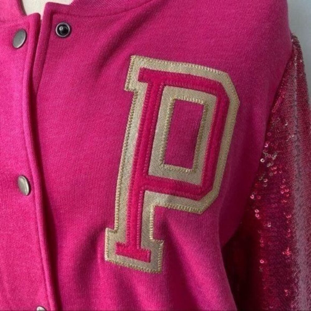 Victoria's Secret Sequin Sleeve Varsity Jacket - Picture 2 of 16